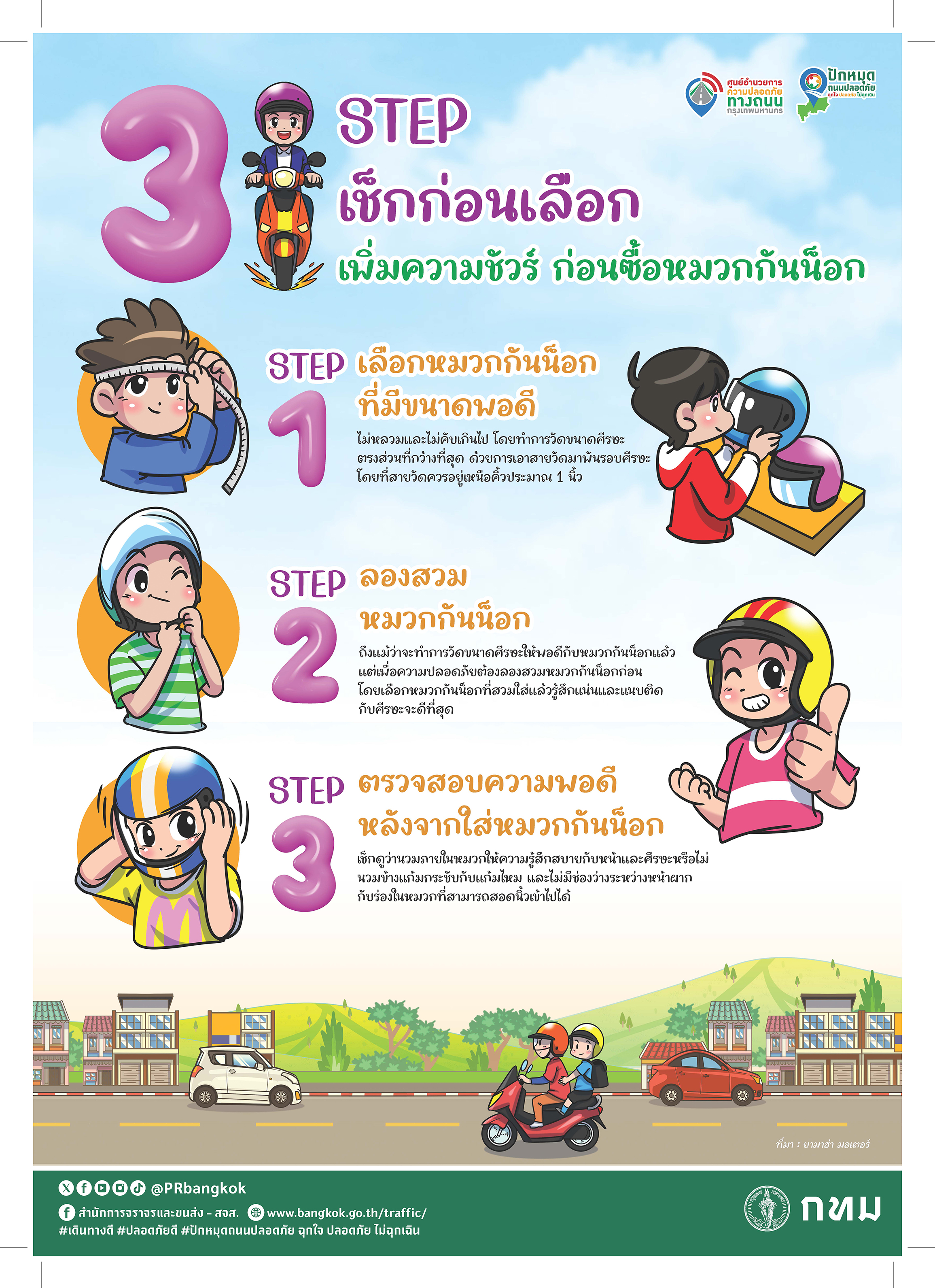 3 STEP เช็กก่อนเลือก เพิ่มความชัวร์ ก่อนซื้อหมวกกันน็อก (2567)